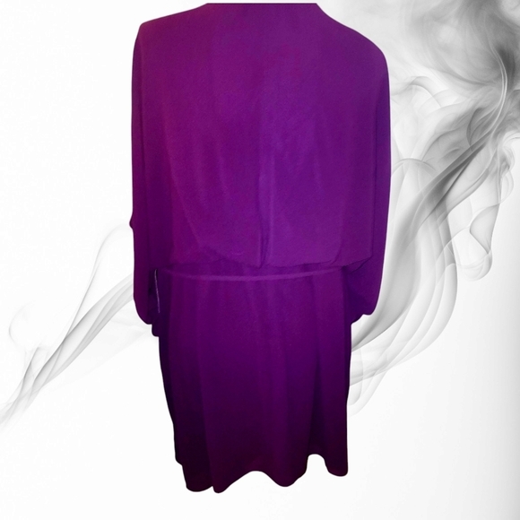 Jessica Howard NWT Womens Plus Chiffon Draped Midi Dress - Picture 3 of 8